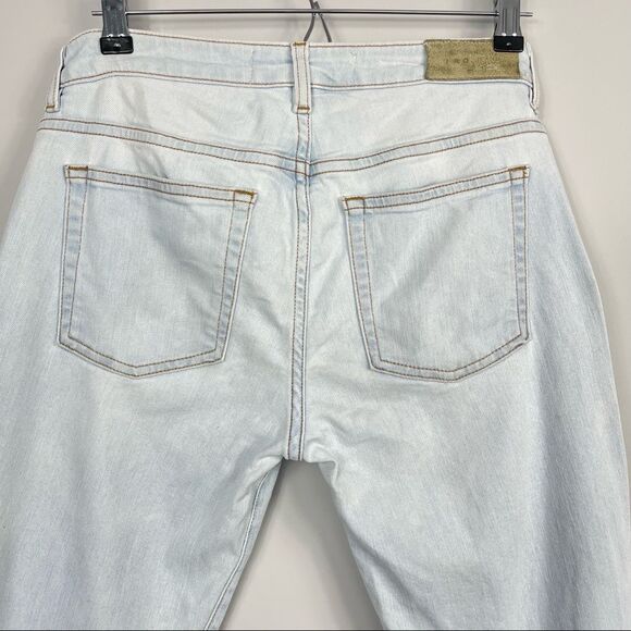 IRO JAROD Y2K Low Rise Distressed Ripped Skinny Crop Ankle Light Wash Jeans 28 - Picture 6 of 16